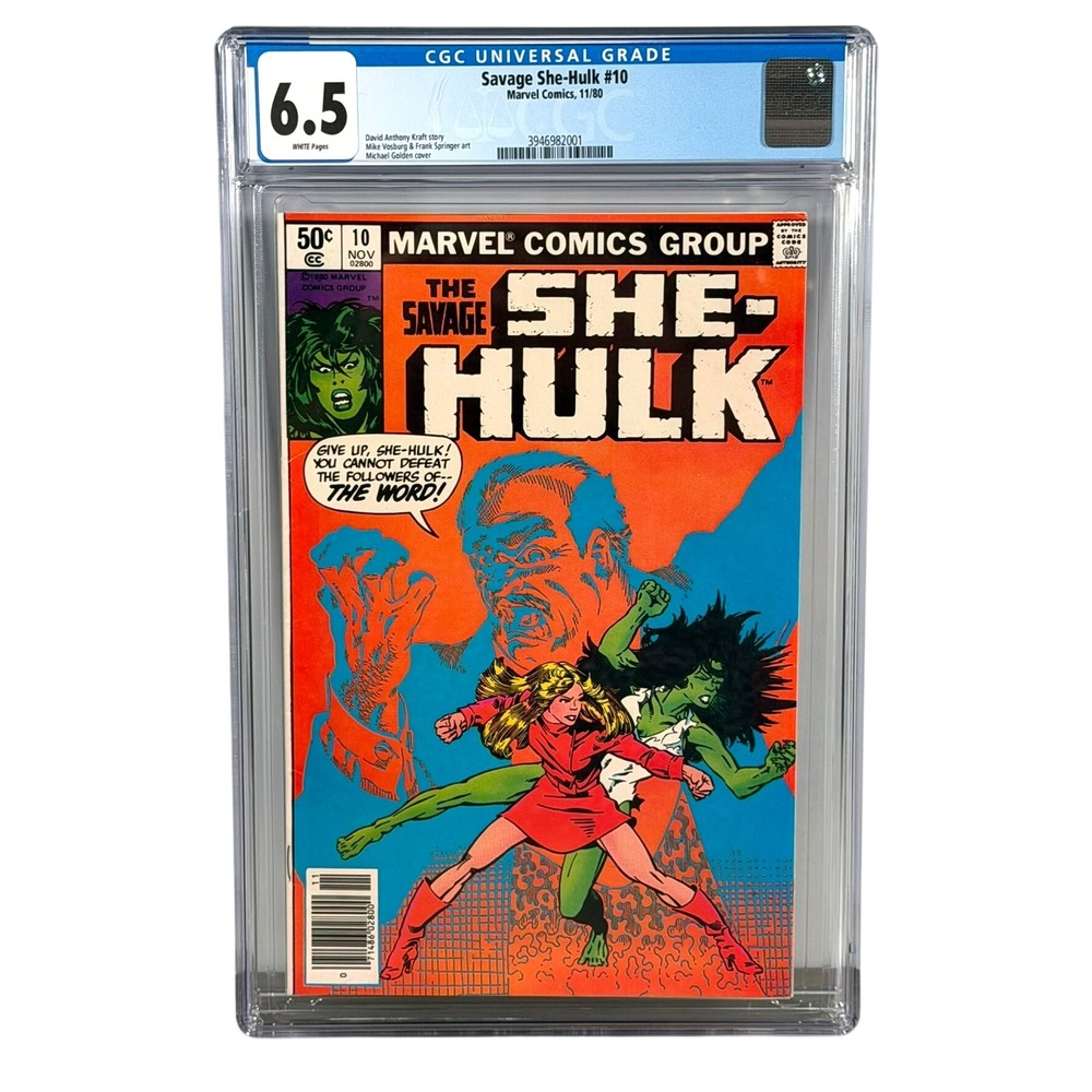 Marvel Savage She-Hulk #10 CGC 6.5 White Pages Bronze Age 1980 USA